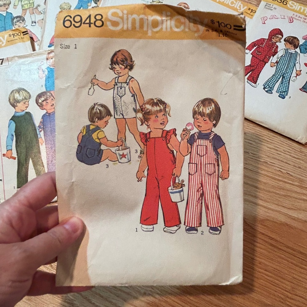 Vintage Simplicity McCalls Childrens Sewing Patterns Lot 1960s 1970s Toddler Kid - Picture 5 of 14